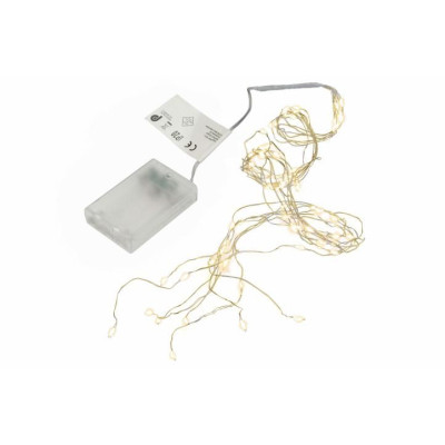 NEXOS Sada svetelných drôtov na batérie, 8 LED,teplá biela