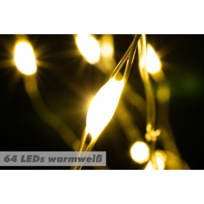 NEXOS Sada svetelných drôtov na batérie, 8 LED,teplá biela