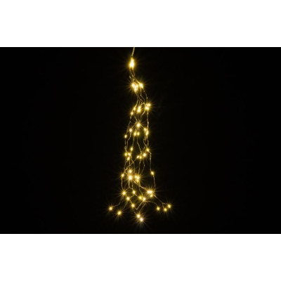 NEXOS Sada svetelných drôtov na batérie, 8 LED,teplá biela