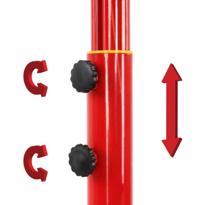 Basketbalový kôš s kolieskami, nastaviteľný 113 - 236 cm