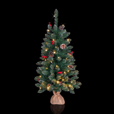 NEXOS Vianočný stromček s osvetlením 90 cm, 50 LED