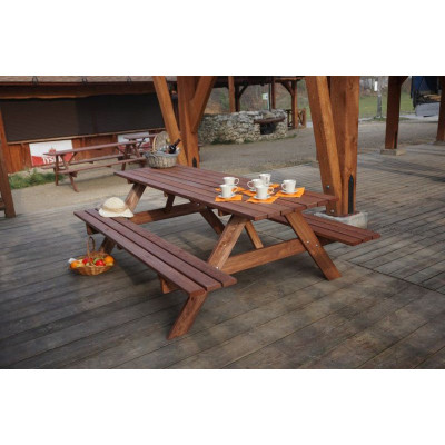 Drevený PIKNIK set - 200 cm