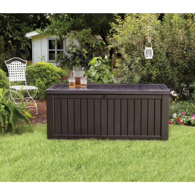 Záhradný úložný box ROCKWOOD 65 x 76 x 155 cm – hnedý