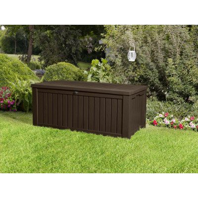 Záhradný úložný box ROCKWOOD 65 x 76 x 155 cm – hnedý
