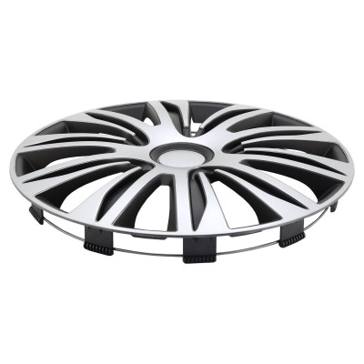 Sada krytov kolies Spider 16  - čierno/strieborná