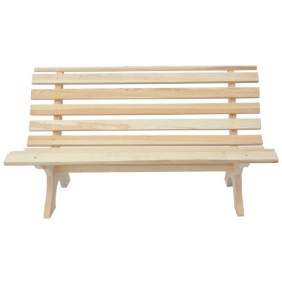 RETRO Drevená lavica - PRÍRODNÁ