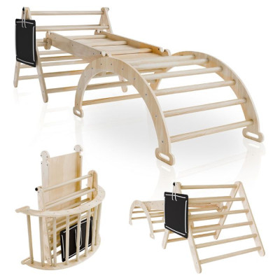 Detská lezecká sada 4 v 1, do interiéru, štýl Montessori