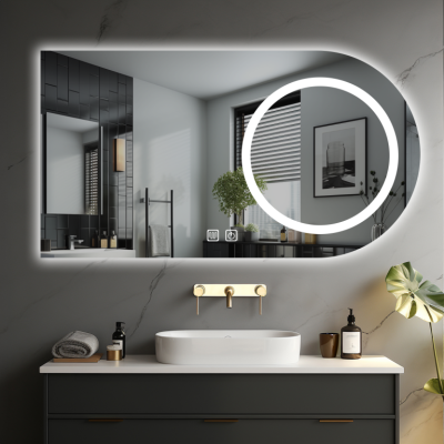 LED kúpeľňové zrkadlo 80×60 s odmlžovaním