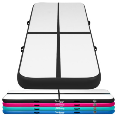 Physionics Airtrack nafukovacia žinenka, 6 m, čierna