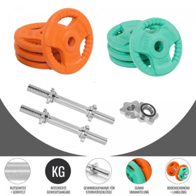 Gorilla Sports Sada činiek s hviezdicovým zámkom, 20 kg