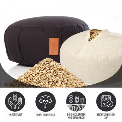 Gorilla Sports Meditačný vankúš, čierny