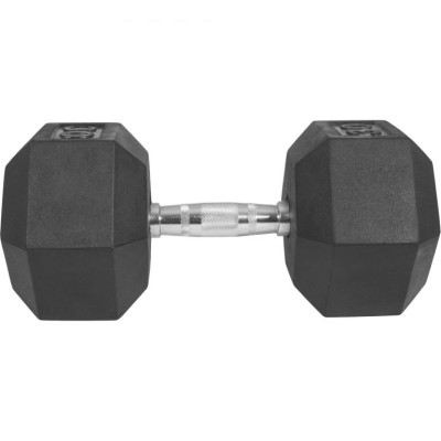 Gorilla Sports Šesťhranná pogumovaná činka, 30 kg