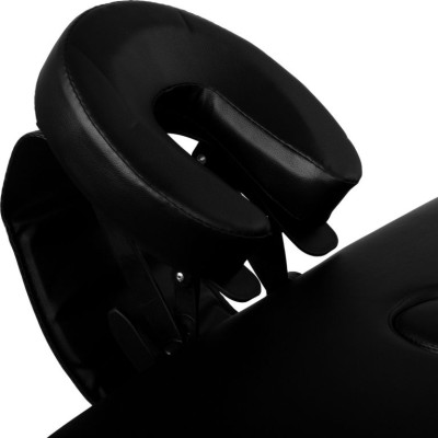 Prenosné masážne ležadlo čierne MOVIT