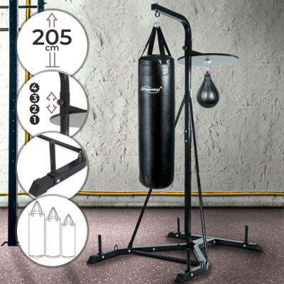PHYSIONICS Stojan na boxovacie vrece 2v1 s tyčami na závažie