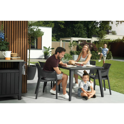 Záhradná plastová stolička ELISA - cappuccino