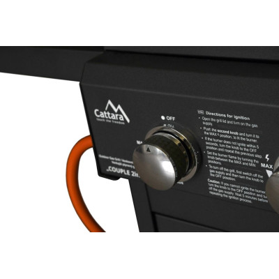 CATTARA Gril 2in1 plyn/drevené uhlie, 159 x 102 x 49 cm