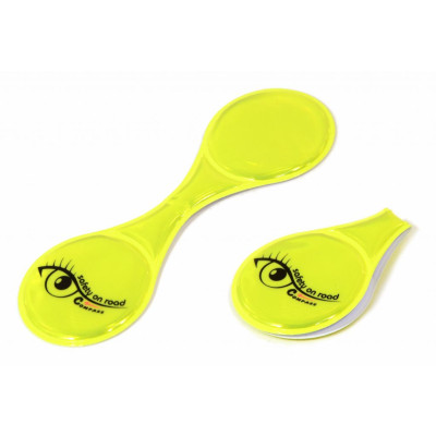 Kompas Reflexný magnetický klip S.O.R., žltý