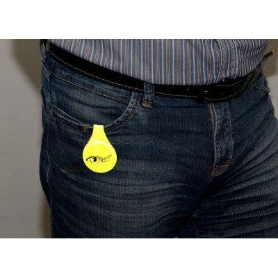 Kompas Reflexný magnetický klip S.O.R., žltý