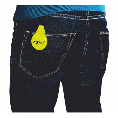 Kompas Reflexný magnetický klip S.O.R., žltý