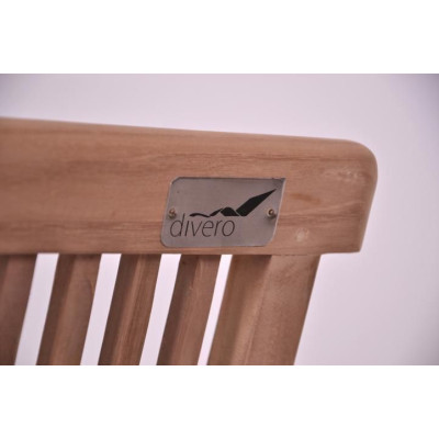 Diver záhradný exteriérový nábytok z tíkového dreva s opierkami Garth