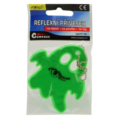 Reflexný prívesok duch, zelený