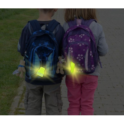 Reflexný prívesok duch, červený