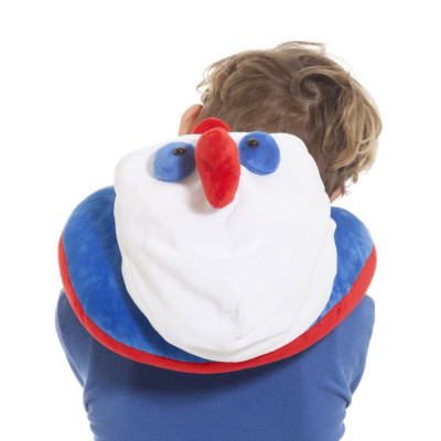 Detský cestovný vankúš s kapucňou - kohút