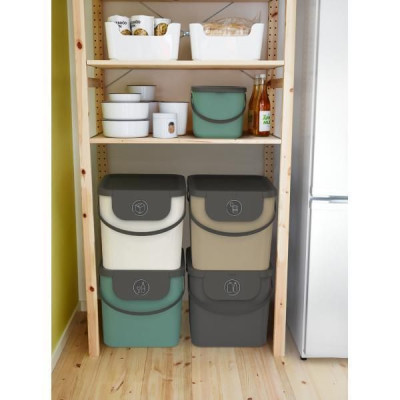 ALBULA box 50L systém na triedenie odpadu - cappuccino