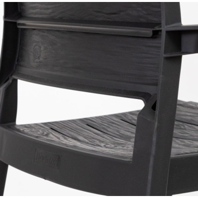 Plastové kreslo RECANATI, grafit