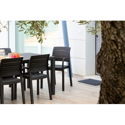 Plastové kreslo RECANATI, grafit