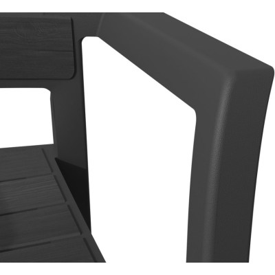 Plastové kreslo RECANATI, grafit