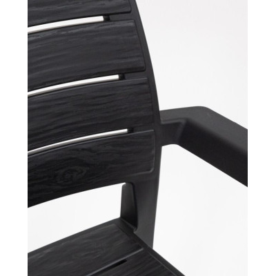 Plastové kreslo RECANATI, grafit