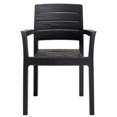 Plastové kreslo RECANATI, grafit