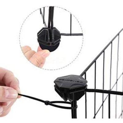 Ohrádka pre morčatá a králiky SONGMICS, čierna, 143×73×46 cm