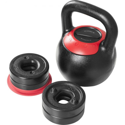 Gorilla Sports Kettlebell, nastaviteľná hmotnosť 8 - 16 kg