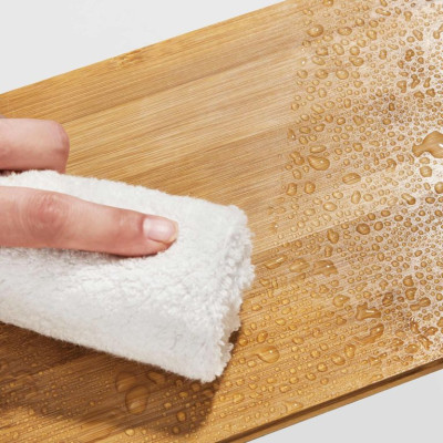 Stohovateľné bambusové police na kuchynskú linku, súprava 2