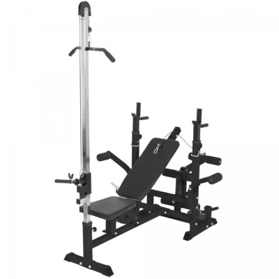Gorilla Sports Univerzálna posilňovacia lavica, čierna