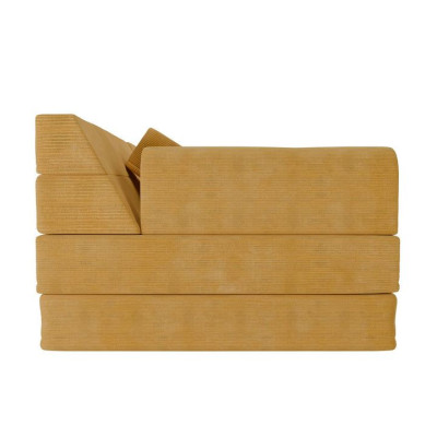 Modulárna detská pohovka s manšestrovým čalúnením, žltá