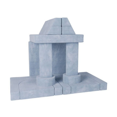 Modulárna detská pohovka s manšestrovým čalúnením, modrá