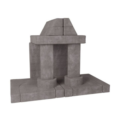 Modulárna detská pohovka s manšestrovým čalúnením, sivá