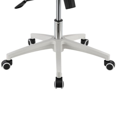 Ergonomická kancelárska stolička, sivá/biela, sieťovina