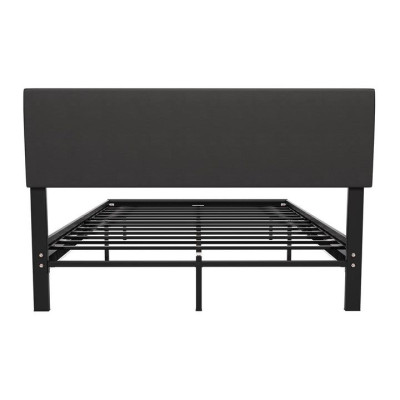 Plávajúca posteľ 140x200 cm, čierná s LED čelom