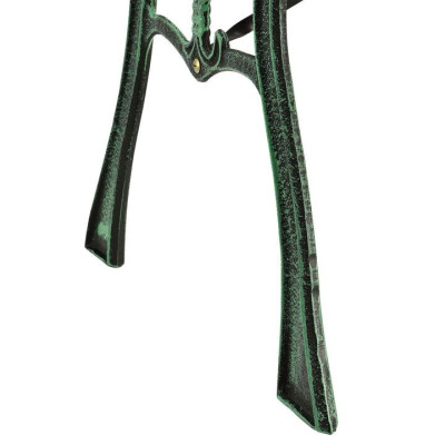 Záhradná lavička 122 cm, motív ruží, drevo/liatina