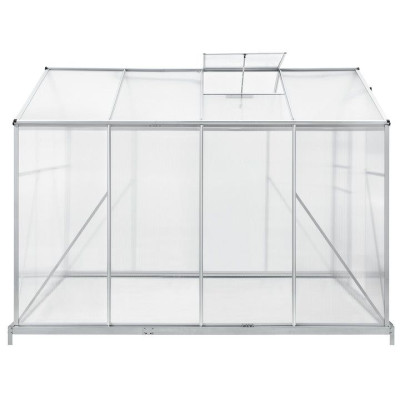 4,75 m² záhradný skleník s hliníkovým rámom a podstavcom