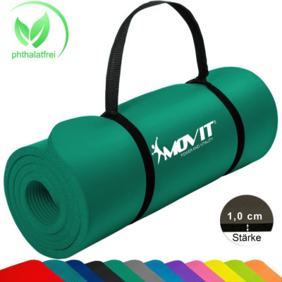 Gymnastická podložka MOVIT 183 x 60 x 1 cm - tmavozelená