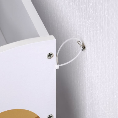 Detský regál na hračky a knihy s motívom vesmíru, biely