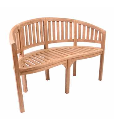 Záhradná lavica z teakového dreva, 2-miestna, 120 cm