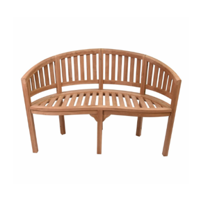 Záhradná lavica z teakového dreva, 2-miestna, 120 cm