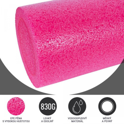 Gorilla Sports Pilates valec 90 x 15 cm, ružový
