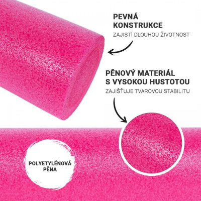 Gorilla Sports Pilates valec 90 x 15 cm, ružový